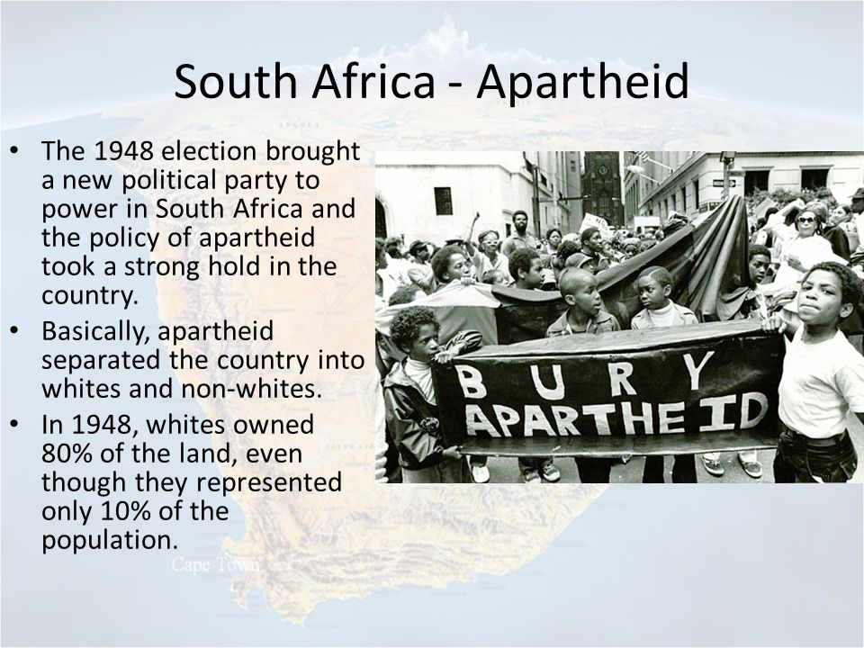 The changes in south africa brought about by the abolition of apartheid